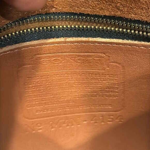 VTG Coach Praire crossbody made in USA full grain leather in GUC light brown - Picture 9 of 15